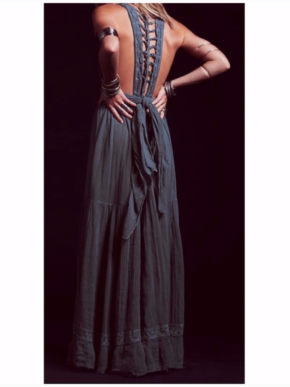 Jen's Pirate Booty Trailing Jade Dress
